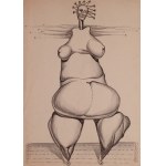 Franciszek STAROWIEYSKI (1930-2009), Surrealist nude, 1950s.