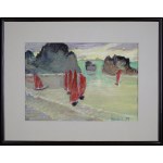 Jozefa VNUKOVA (1911 - 2000), Red Sails, 1957