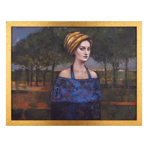 Mira Skoczek-Wojnicka (b. 1959), Golden turban, 2024-2025
