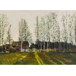 Paweł Daciuk (ur. 1977), Pulsujące drzewa - pejzaż Pachole, 2025