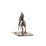 Edgar Degas (1834 Paris - 1917 Paris), Cheval au galop sur le pied droit avec son jockey.