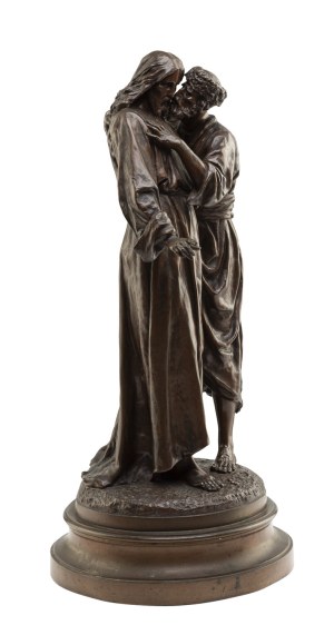 Cyprian Godebski (1835 Méry-sur-Cher koło Burges - 1909 Paryż), Pocałunek Judasza, 1883