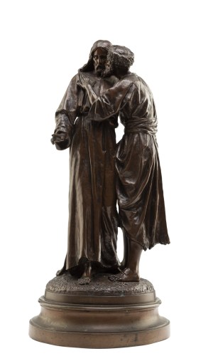 Cyprian Godebski (1835 Méry-sur-Cher koło Burges - 1909 Paryż), Pocałunek Judasza, 1883