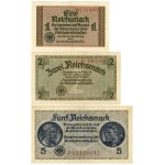 Germania, serie di 5 banconote da 1, 2, 5, 20 e 50 marchi (1940-1945)