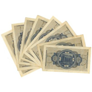 Germany, set of 8 banknotes, 5 marks (1940–1945)