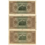 Germany, set of 8 banknotes, 20 marks, 1940–1945