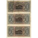 Germany, set of 7 banknotes, 50 marks (1940–1945)