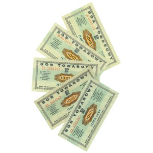 PEWEX, 1 cent, 1969, FL, GL, and EI series, set of 5