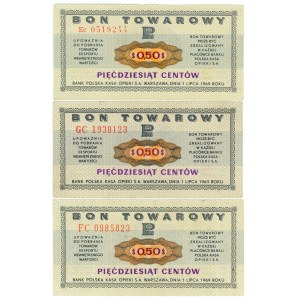PEWEX, 20 centov, 1969, série Ec, FC, GC, sada 3 kusov