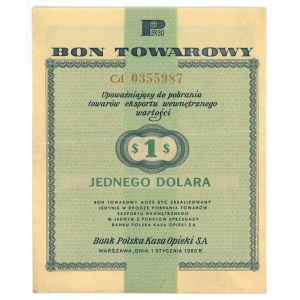 PEWEX, 1 dolar 1960, seria Cd, z klauzulą