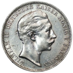Germany, 3 marks, 1909, A