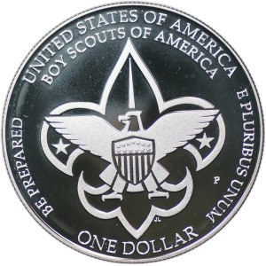 USA, 1 dolar 2010, 100. výročí – Skauting v Americe