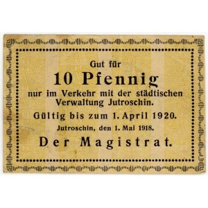 Jutrosin, Jutroschin, 10 fenigów 1918