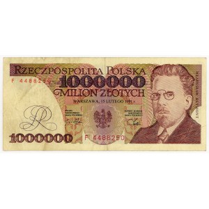 1,000,000 zlotys, 1991, Series F