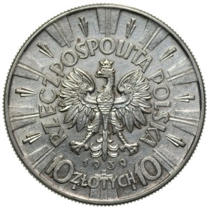 10 zlotých z roku 1939, Józef Piłsudski