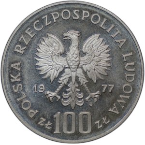 100 zloty 1977, Tutela dell'ambiente, Brzana, PROVA