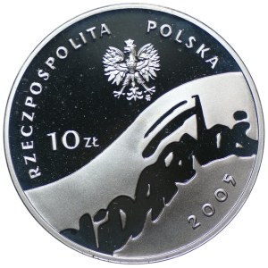 10 zlotych, 2005, 25th Anniversary of NSZZ Solidarność
