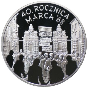 10 zlotých 2008, 40. výročí března 1968