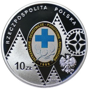 10 zlotych, 2009, 100th Anniversary of the Founding of TOPR
