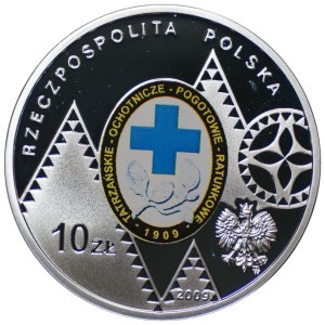 10 zlotych, 2009, 100th Anniversary of the Founding of TOPR