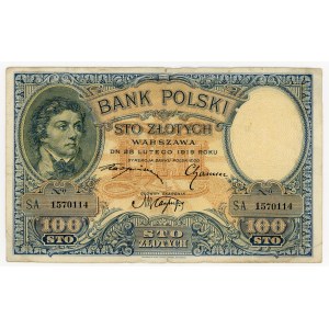 100 zlotych, 1919, S.A. series