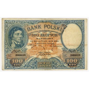 100 zlotých z roku 1919, série S.C.