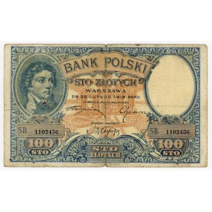 100 zlotych, 1919, S.B. series