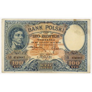 100 zlotych, 1919, S.B. series