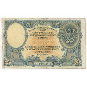 100 zlotych, 1919, S.B. series