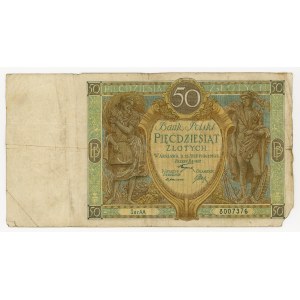 50 zloty del 1925, serie AA, primissima serie, molto rara