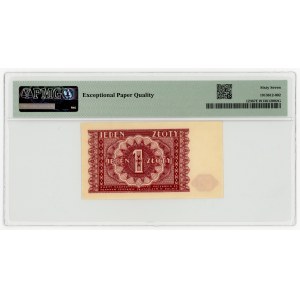 1 zlotý z roku 1946, PMG 67 EPQ