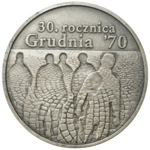 10 zlotych, 2000, 30th anniversary of December '70