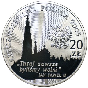 20 zlotych, 2005, 350th Anniversary of the Defense of Jasna Góra