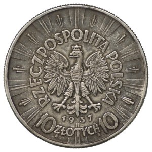 10 zloty 1937, Józef Piłsudski