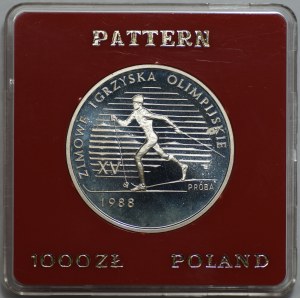 1.000 zloty 1987, Olimpiadi invernali, argento
