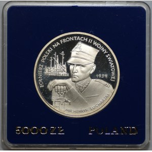 5,000 zlotys, 1989, Westerplatte