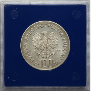 100 zlotych, 1977, European bison