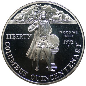 USA, 1 dolar 1992, Podróż Kolumba