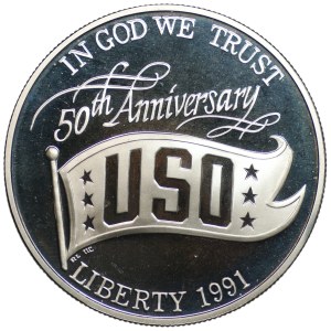 USA, 1 dollar, 1991, USO