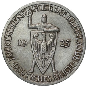 Germany, Weimar Republic, 3 marks, 1925