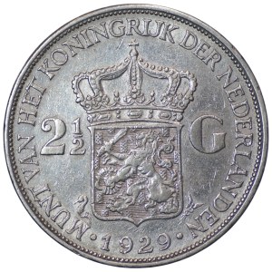 Paesi Bassi, 2-1/2 gulden del 1929