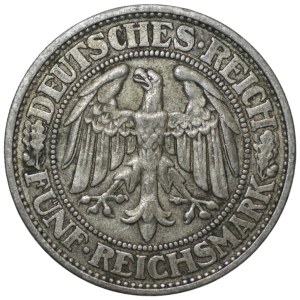 Germany, Weimar Republic, 5 marks, 1932 D