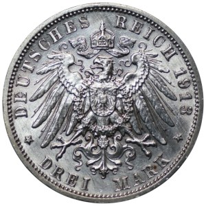 Germany, Saxony, 3 stamps, 1913 – 100th Anniversary of the Battle of the Nations