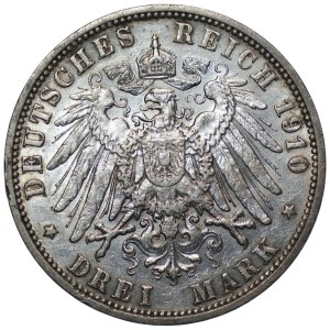 Germany, Prussia, 3 marks, 1910