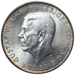 Sweden, 5 kronor, 1959