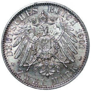 Niemcy, Prusy, 2 marki 1901