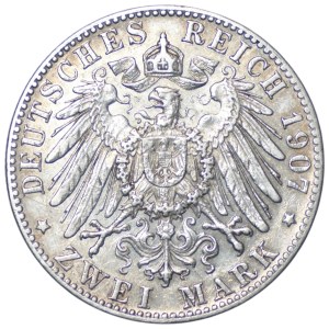 Germany, Bavaria, 2 marks, 1907
