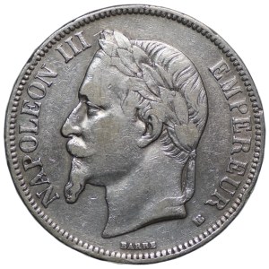 Francja, 5 franków 1869
