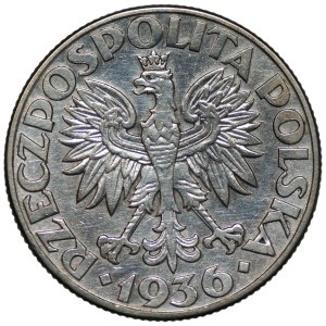 2 zlotys de 1936, Voilier