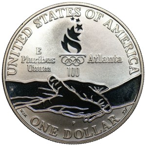 USA, 1 dolar 1995, X. Igrzyska Paraolimpijskie, Atlanta 1996, Biegi